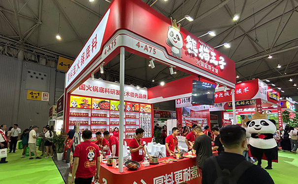 食品类展台门头如何配色更吸引人