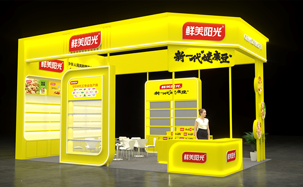 通过哪些方式可以设计出有特色的食品类展台